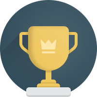 Illustration of a golden trophy cup.